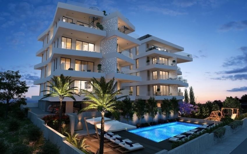 3 Bedroom Penthouse with Sea View, in Germasogeia Village, Limassol