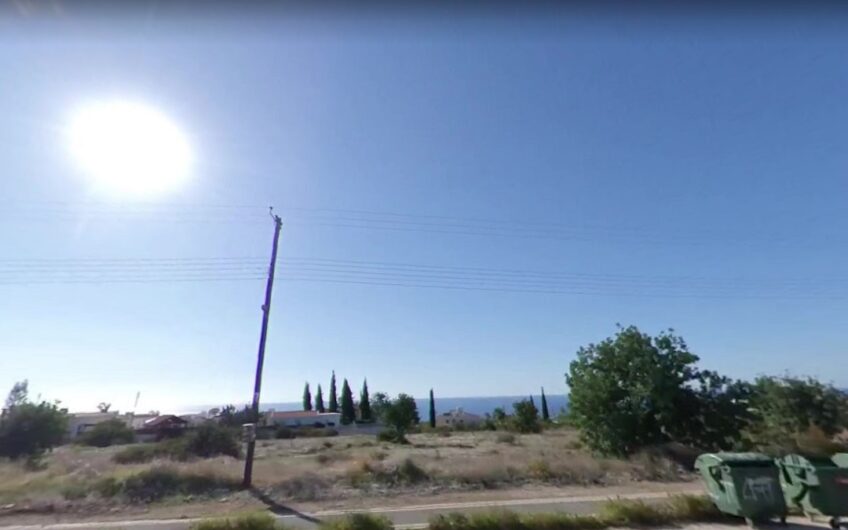 Large Plot of Land on the Main Pafos-Peyia Road with Sea-Views