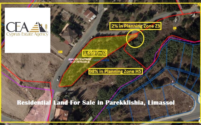 Residential Land for Sale in Parekklishia Limassol