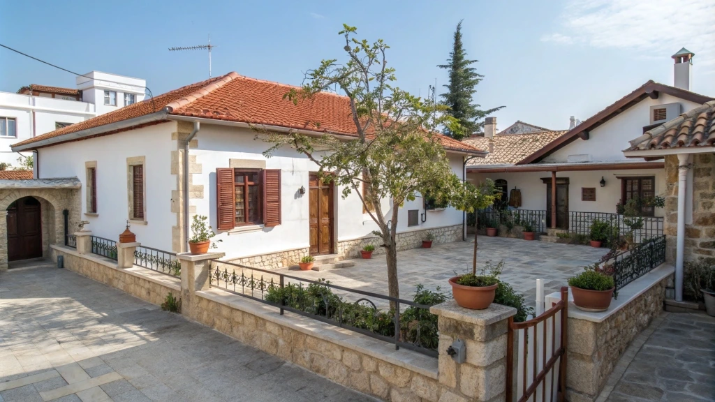 traditional house with courtyard in larnaca